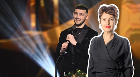 Granit Rushiti hälsar sin mamma på Guldbaggegalan 2023